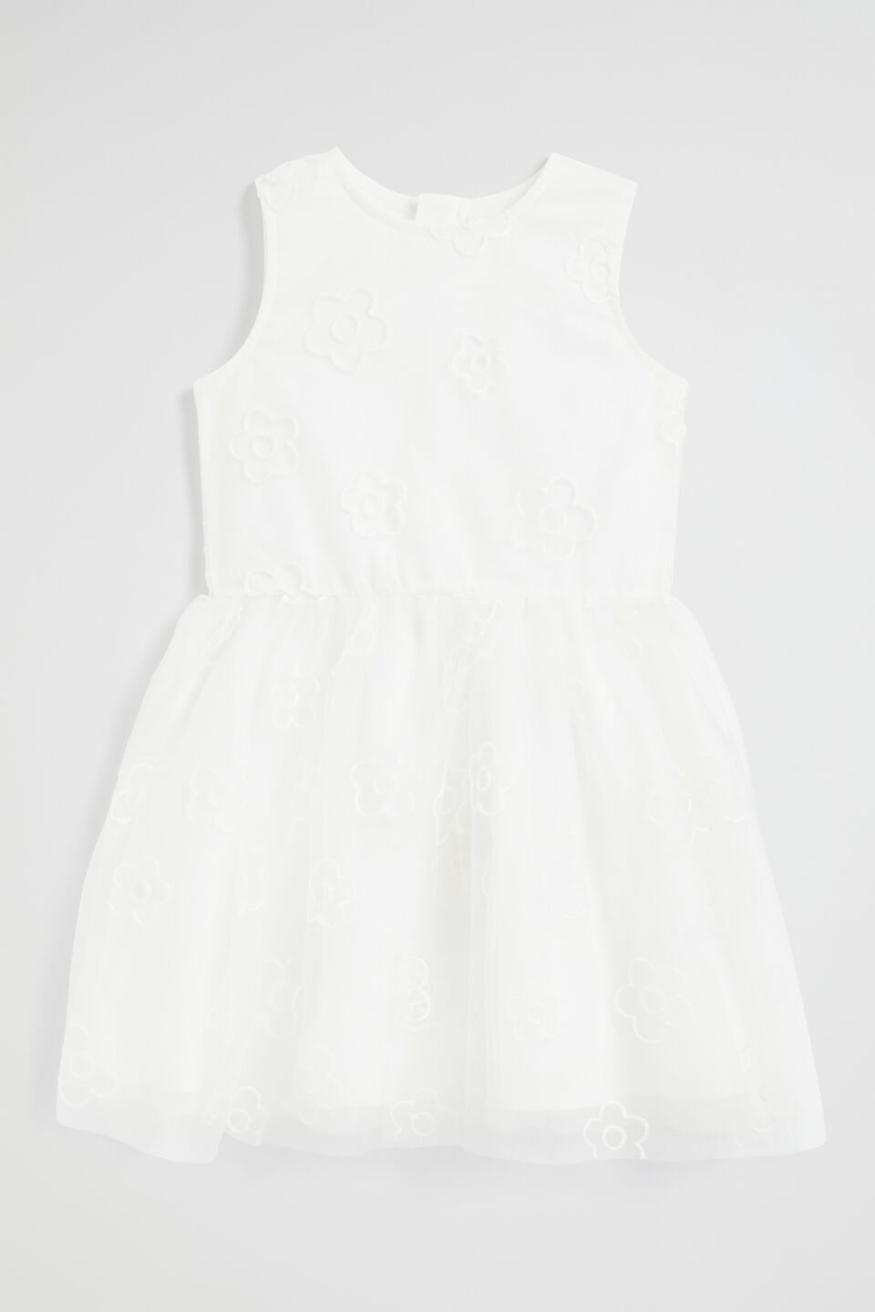 Daisy Embroidered Dress  Canvas