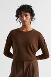 Babywool Curve Hem Top  Hot Chocolate Marle  hi-res