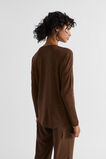 Babywool Curve Hem Top  Hot Chocolate Marle  hi-res