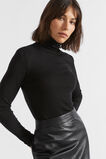 Babywool Roll Neck Top  Black  hi-res