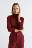 Babywool Roll Neck Top  Sangria  hi-res