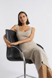 Merino Wool Knit Midi Dress  Light Storm Marle  hi-res