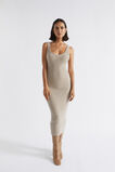 Merino Wool Knit Midi Dress  Light Storm Marle  hi-res