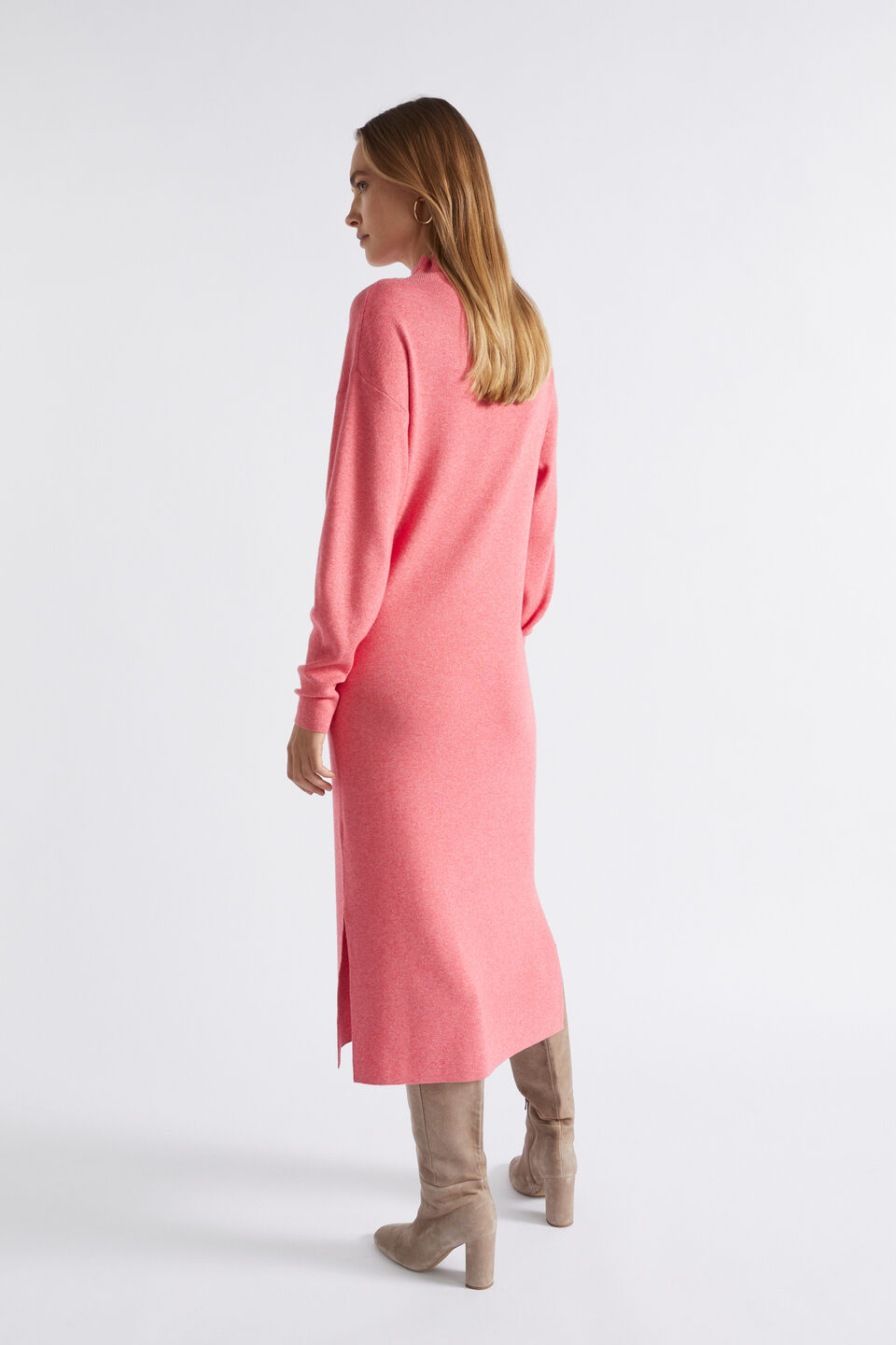 Cowl Neck Knit Midi Dress  Primrose Marle