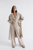 Wool Blend Relaxed Coat  Light Storm Marle  hi-res