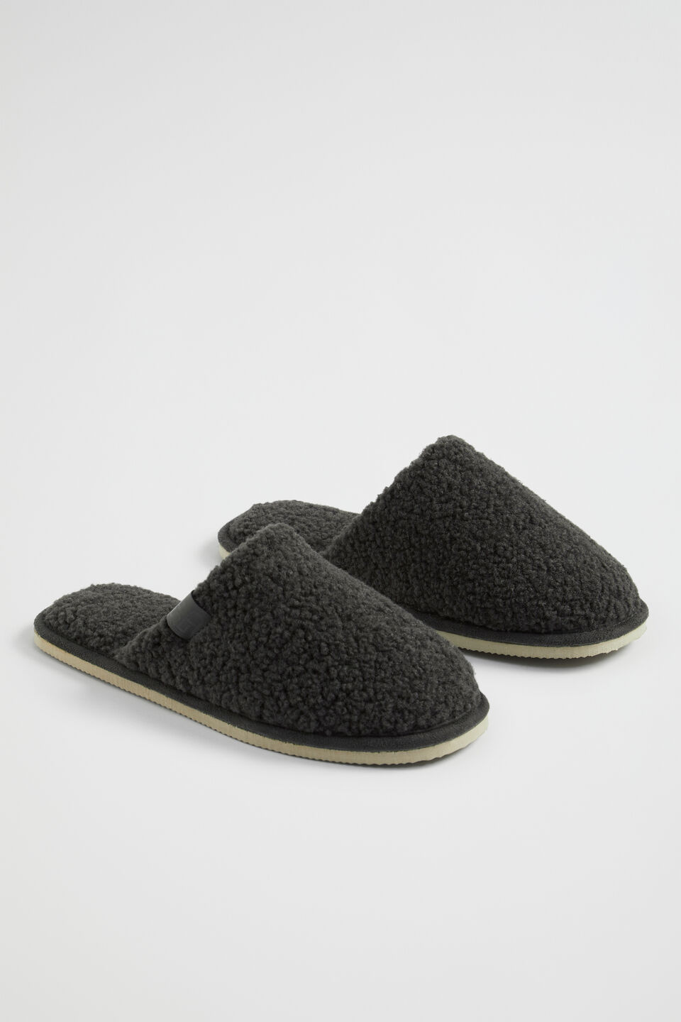 Teddy Slipper  Charcoal