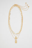 Layered Beam Necklace  Gold  hi-res