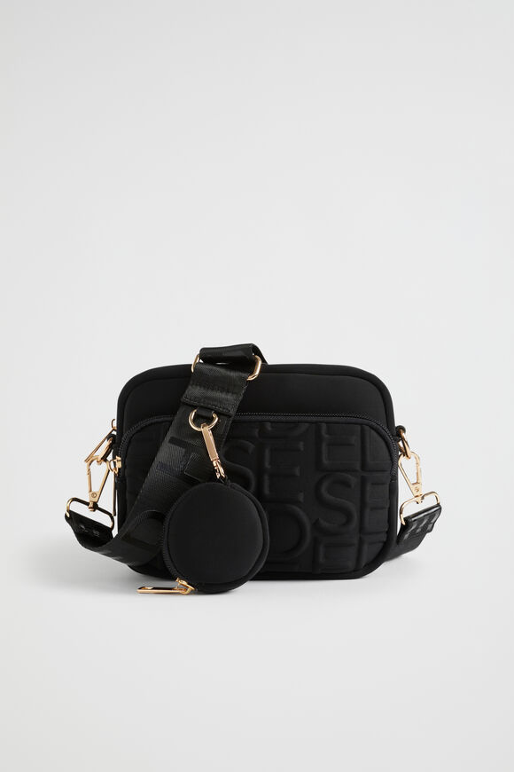 Heritage Double Pocket Cross Body  Black  hi-res