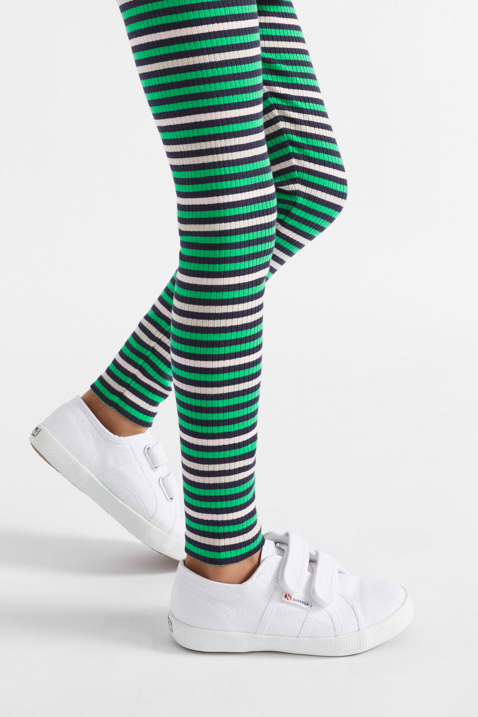 Variegated Stripe Legging  Midnight Multi