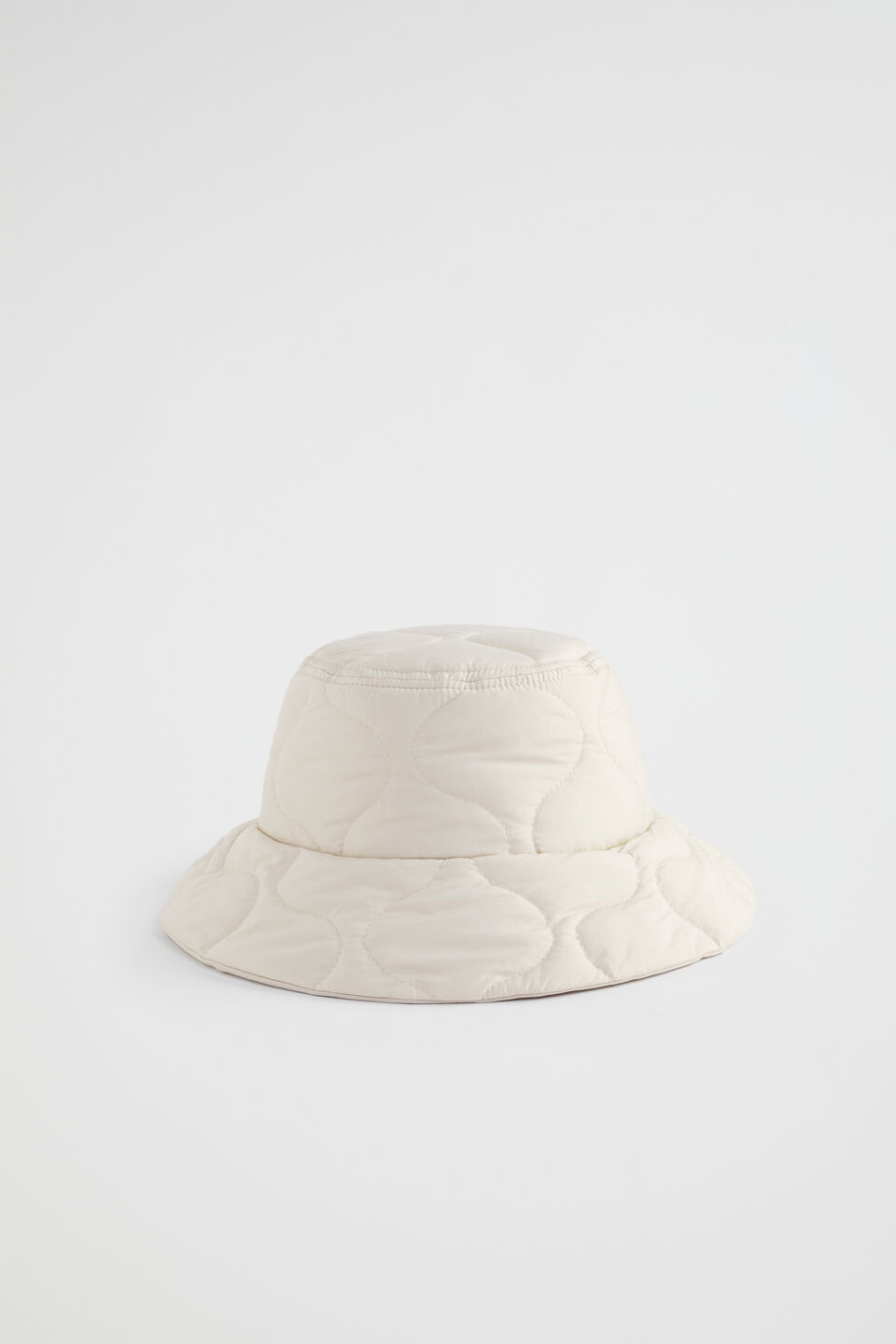 Quilted Bucket Hat  Vanilla Cream