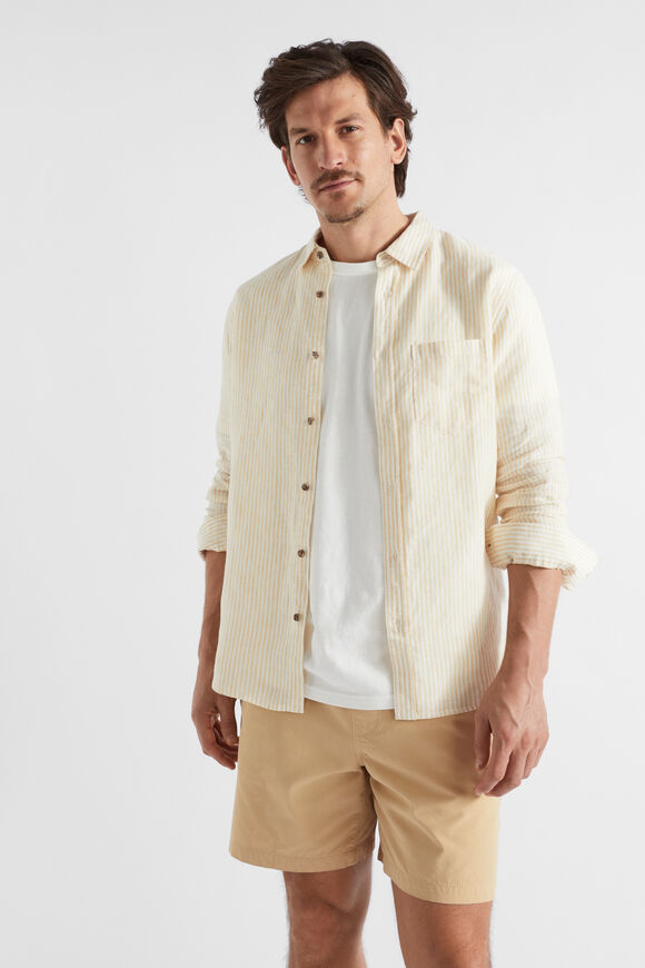 Linen Shirt  Sand Stripe  hi-res