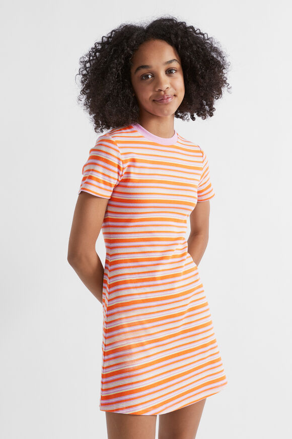 Rib Tee Dress  Multi  hi-res