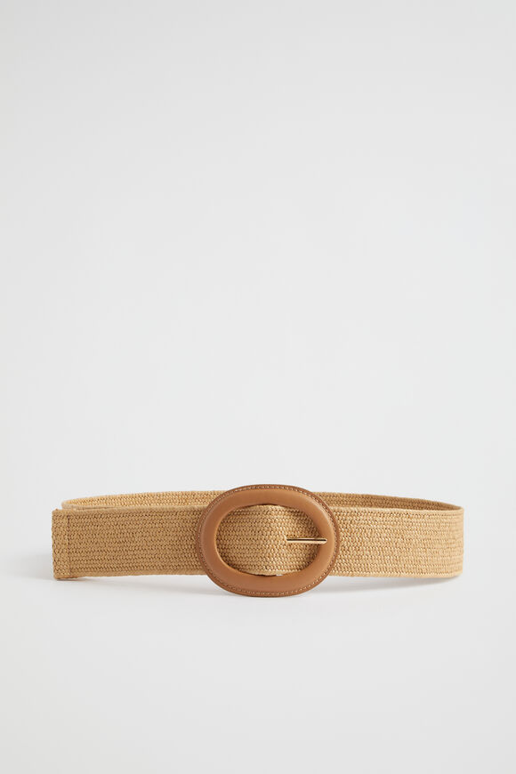 Ayla Woven Stretch Belt  Natural  hi-res