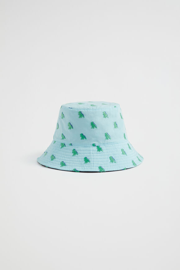 Reversible Dino Emb Bucket Hat  Multi  hi-res