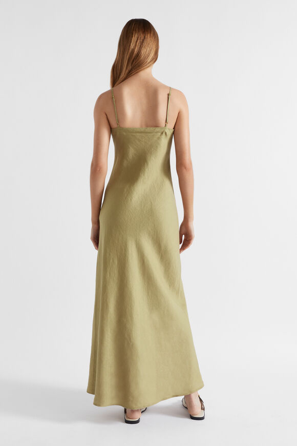 Core Linen Slip Maxi Dress  Pistachio  hi-res