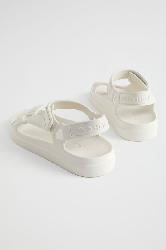 Tri-Strap Jelly Sandal  Bone  hi-res