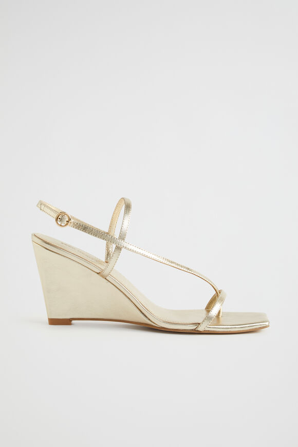 Leah Wedge Heel  Pale Gold  hi-res