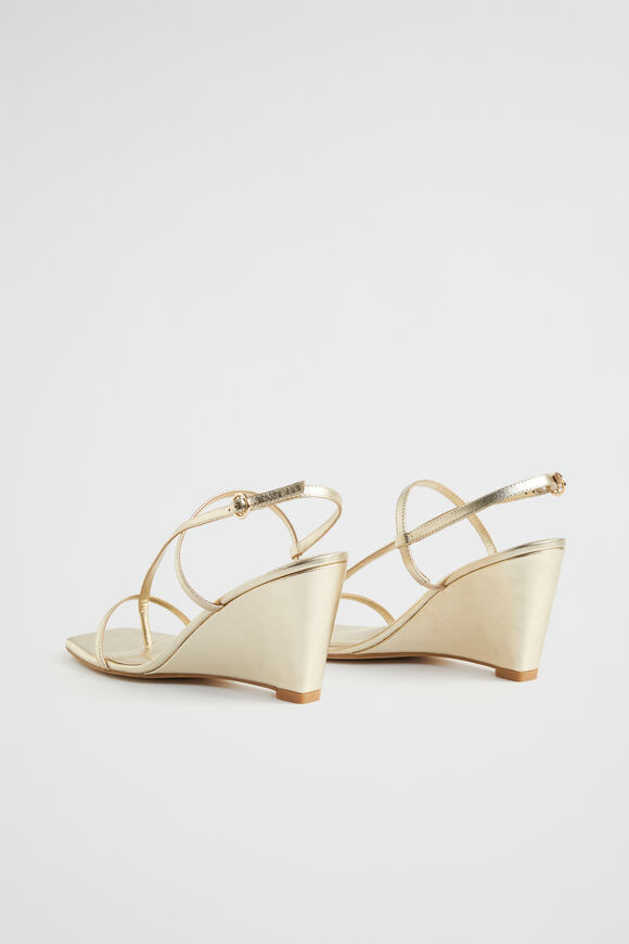 Leah Wedge Heel  Pale Gold  hi-res