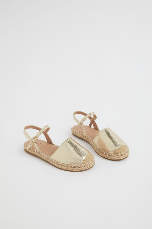 Foil Espadrille  Gold  hi-res