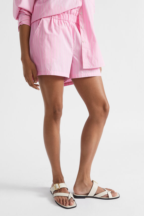 Poplin Stripe Short  Pink Gin Stripe  hi-res