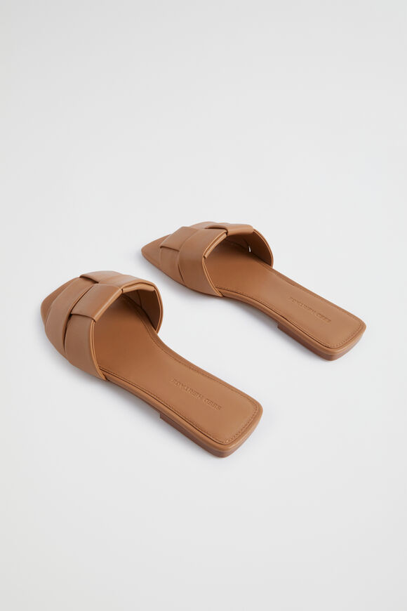 Rachel Leather Slide  Caramel  hi-res