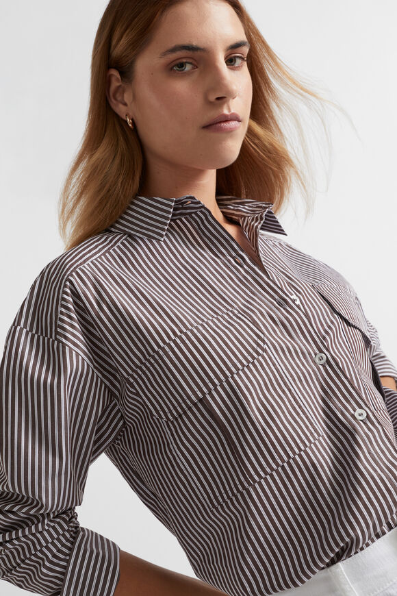 Stripe Cargo Shirt  Affogato Stripe  hi-res