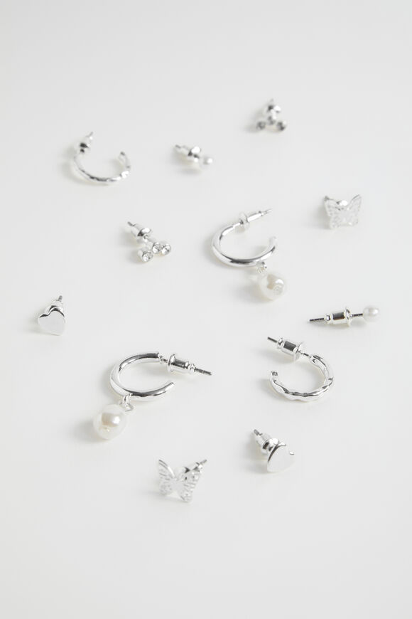 Earring Pack  Silver  hi-res