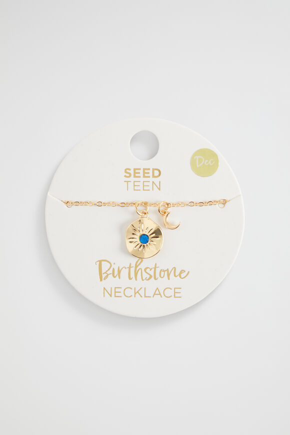 Birthstone Necklace  December  hi-res