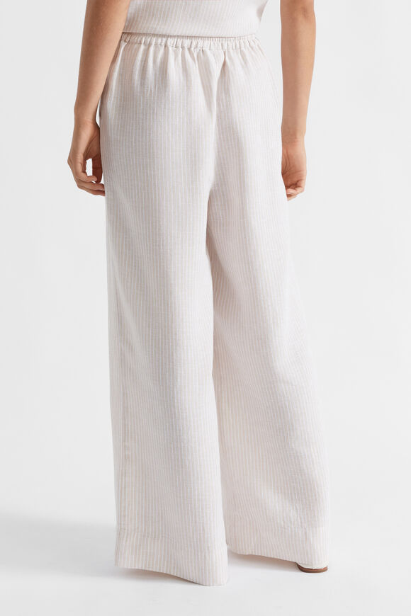 Linen Pinstripe Pant  Frappe Stripe  hi-res