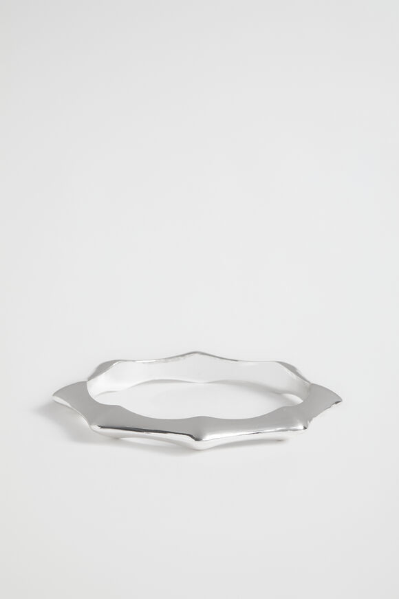 Angular Bangle  Silver  hi-res