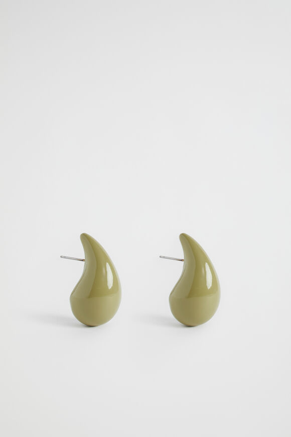 Enamel Drop Earring  Pistachio  hi-res