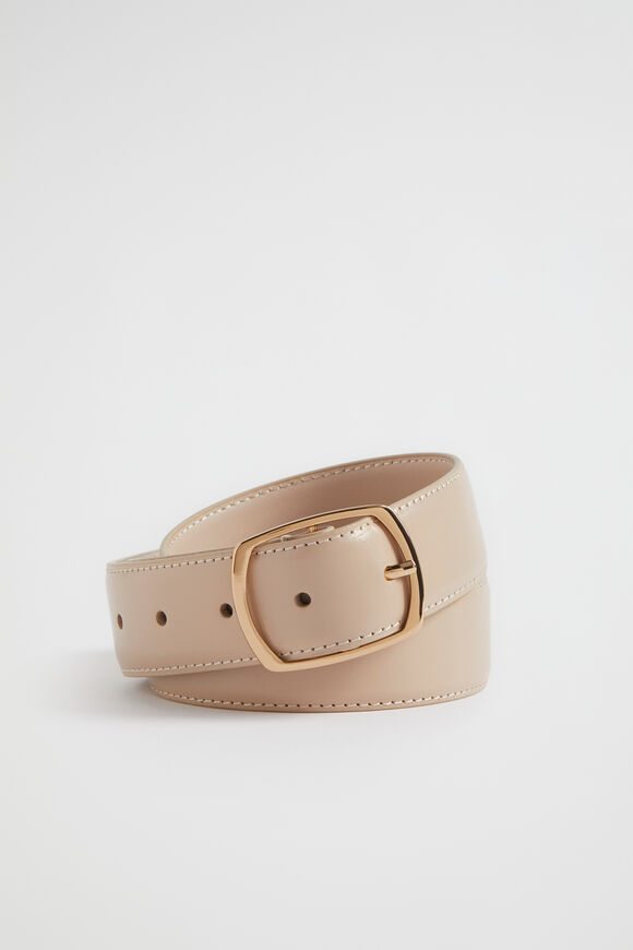 Thea Leather Belt  Champagne Beige  hi-res