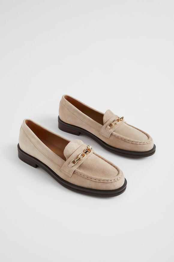 Zarah Loafer  Champagne Beige Suede  hi-res