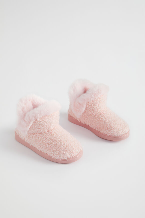 Fluffy House Boot  Dusty Rose  hi-res