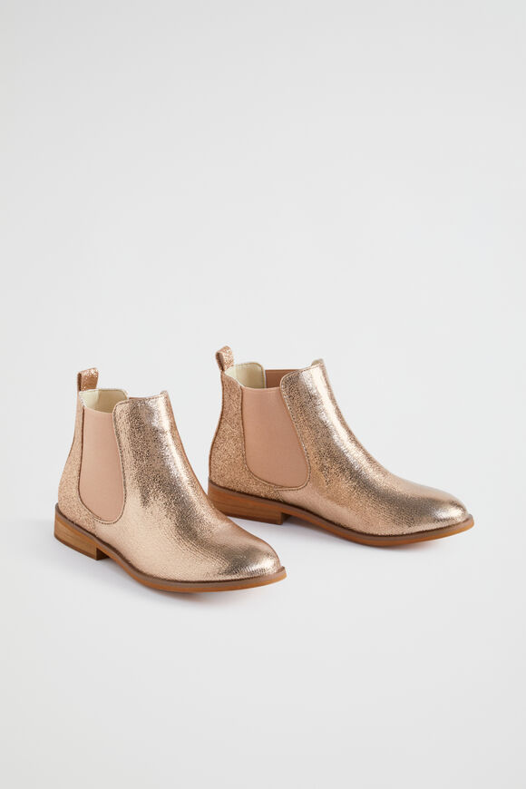 Spliced Chelsea Boot  Rose Gold  hi-res