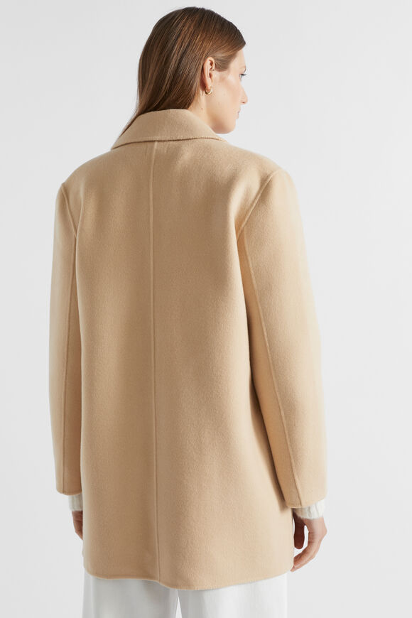 Wool Pea Coat  Champagne Beige  hi-res