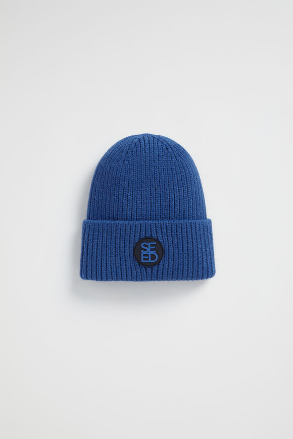 Heritage Rib Beanie  Cobalt Blue  hi-res