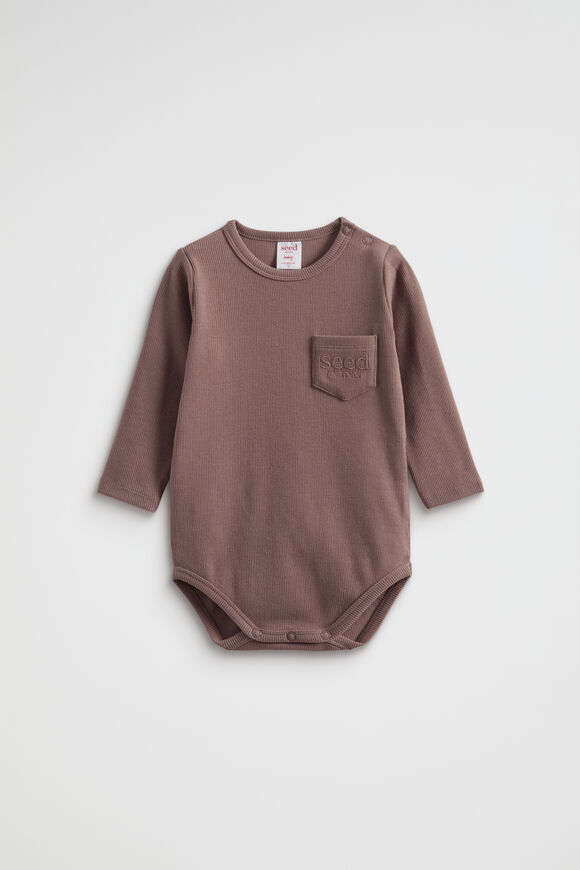 Logo Rib Bodysuit  Teddy  hi-res