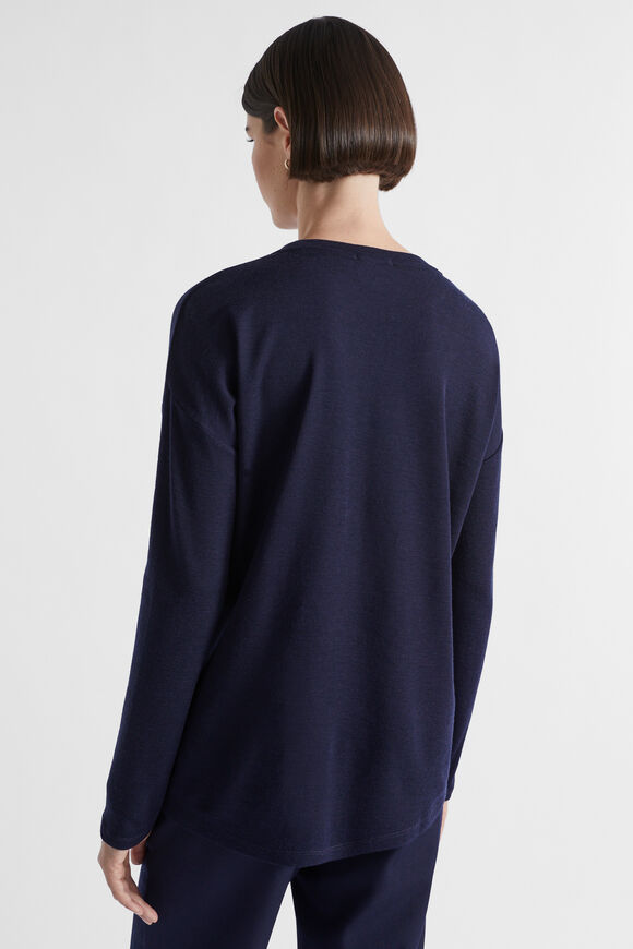 Babywool Curve Hem Top  Midnight Sky  hi-res