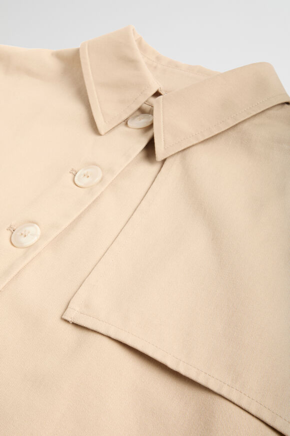 Cropped Trench Cape  Champagne Beige  hi-res