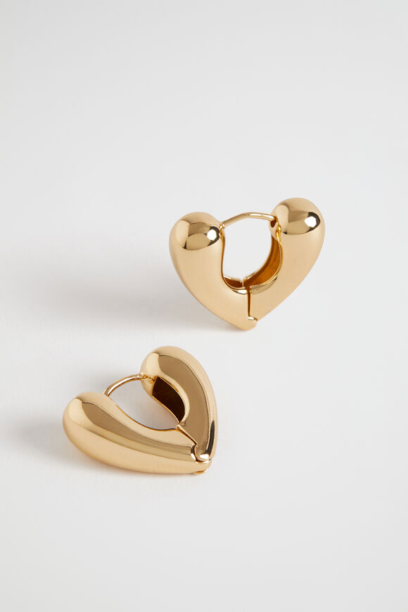 Heart Hoop  Gold  hi-res