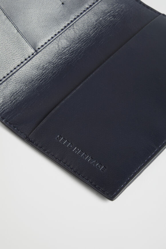 Leather Woven Passport Cover  Midnight Sky  hi-res