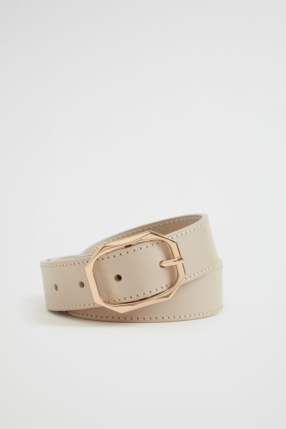 Samantha Buckle Belt  Vanilla  hi-res