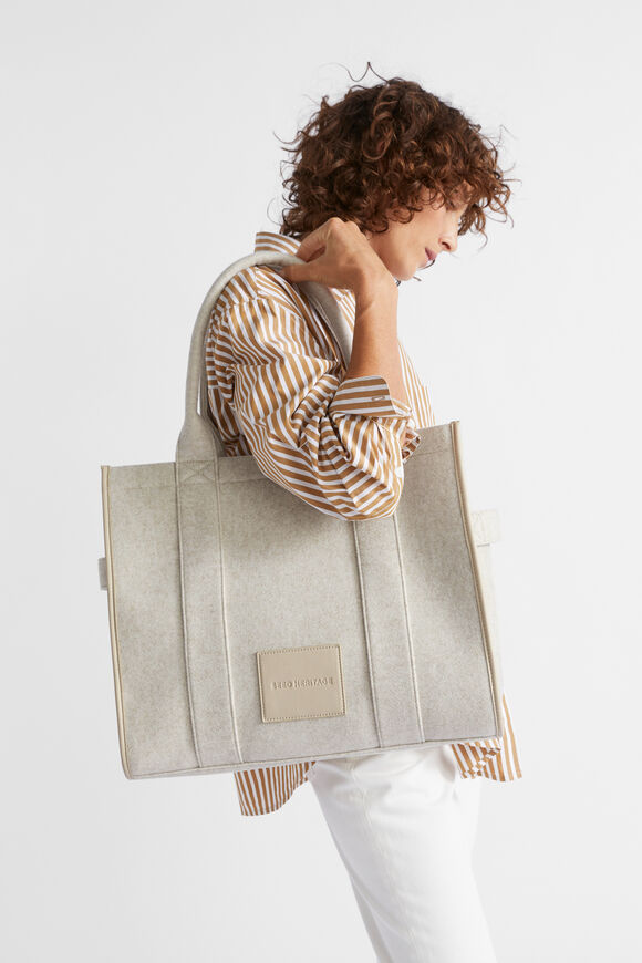 Felt Large Tote  Oat  hi-res