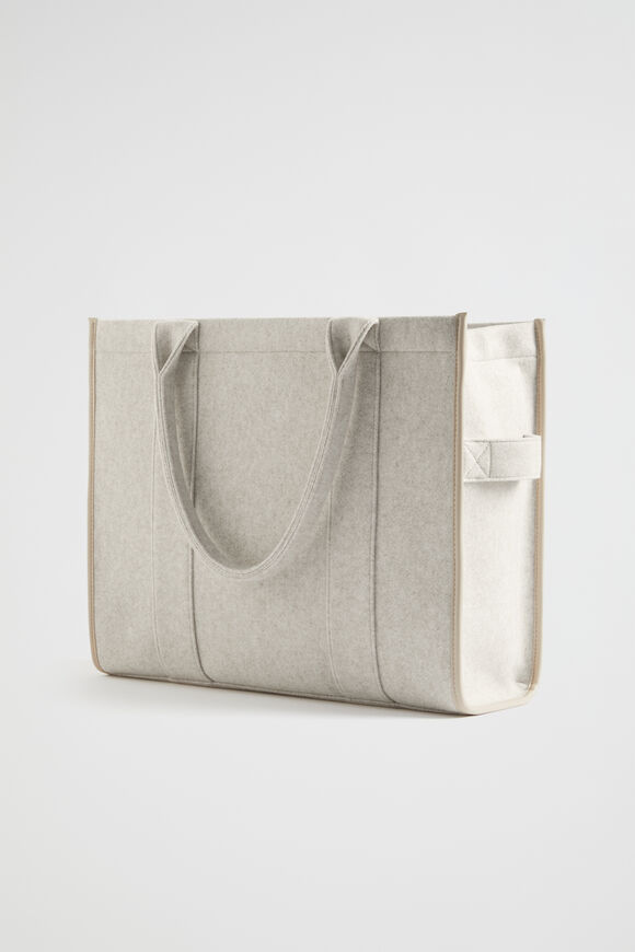 Felt Large Tote  Oat  hi-res