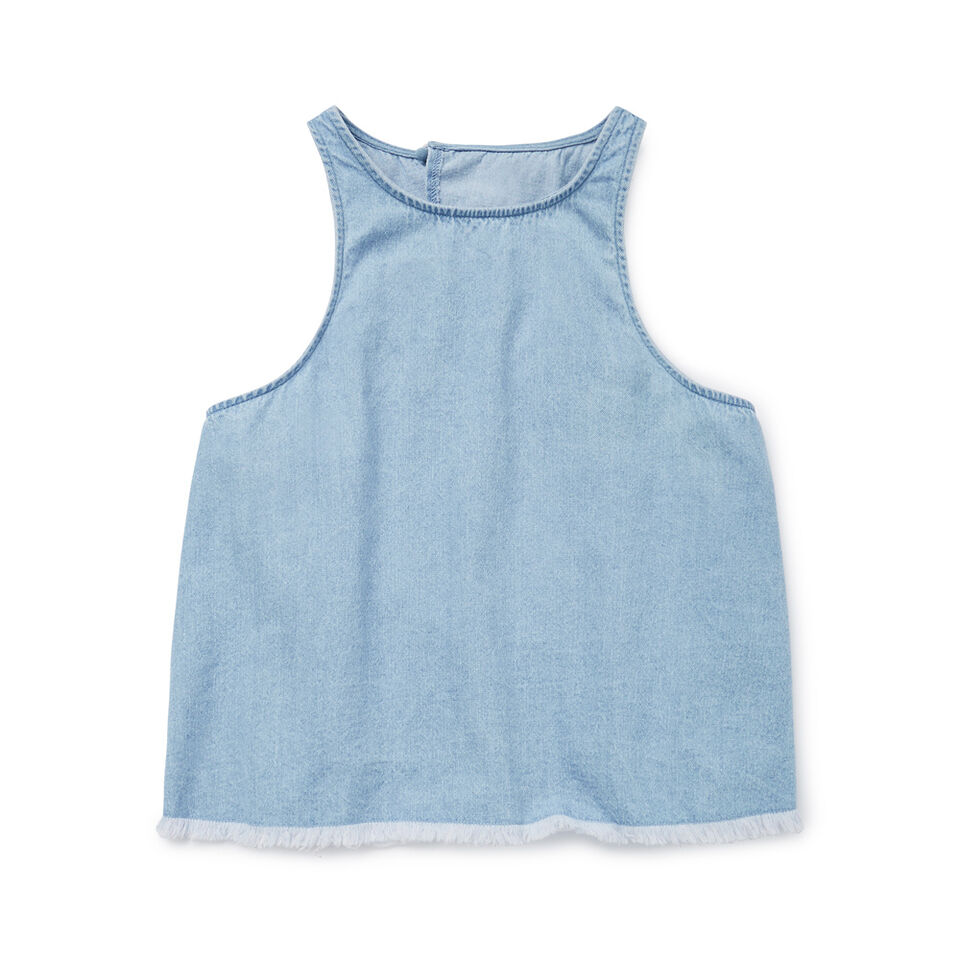 Chambray Swing Top  