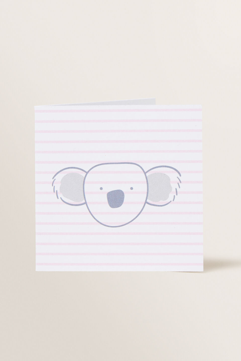 Small Pink Koala Card  Multi