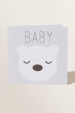 Large Baby Bear Card  Multi  hi-res