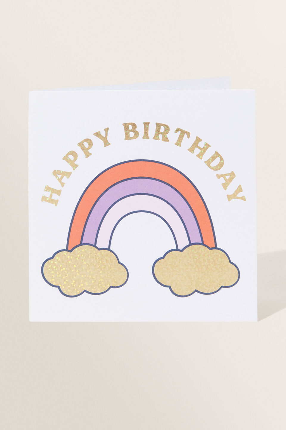 Large Rainbow Birthday Card  Multi