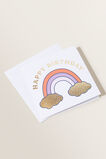 Large Rainbow Birthday Card  Multi  hi-res